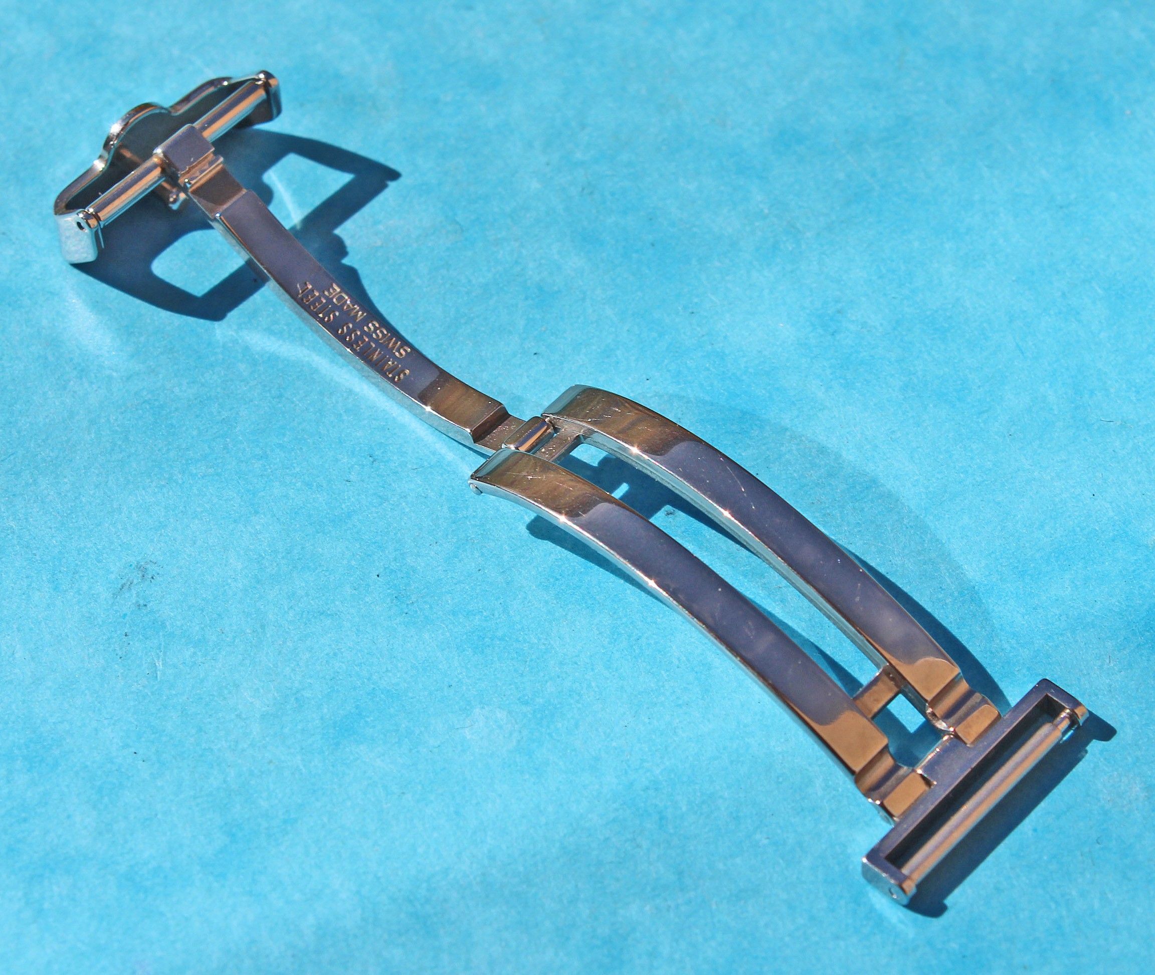 TUDOR Rare stainless steel deployment buckle clasp leather, rubber