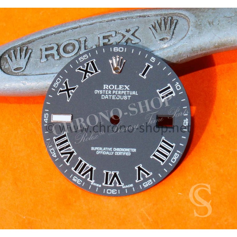 ROLEX RARE CADRAN GRIS ROMAINS CIRCULAIRES MONTRES OYSTER DATEJUST II 116300, 116334