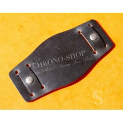 BRACELET BOUCLIER RIVETS BUND PAUL NEWMAN MONTRES HORWEEN SHELL CUIR CORDOVAN ULTRA FIN 20mm CHOCOLAT