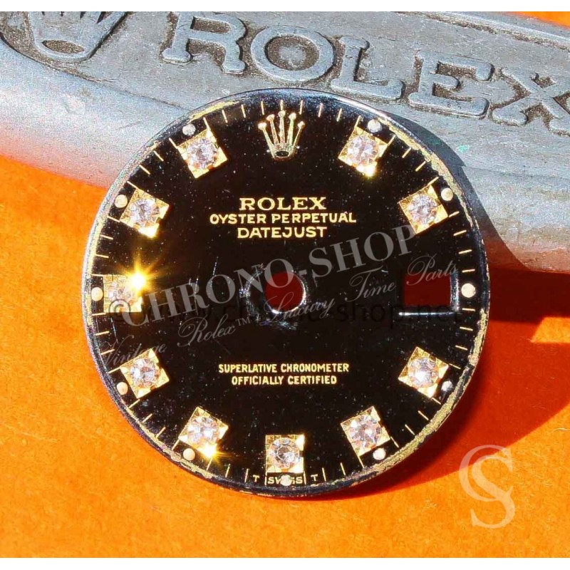 Rolex cadran 20mm montres Dames Datejust couleur noir avec pierres styles diamants Datejust 69178, 69173