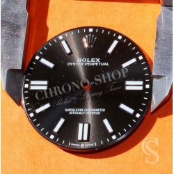 Rolex Amazing Genuine bright black Watch Dial Part Chromalight Blue lume Rolex Oyster Perpetual 124300 Cal 3230 watch 41mm