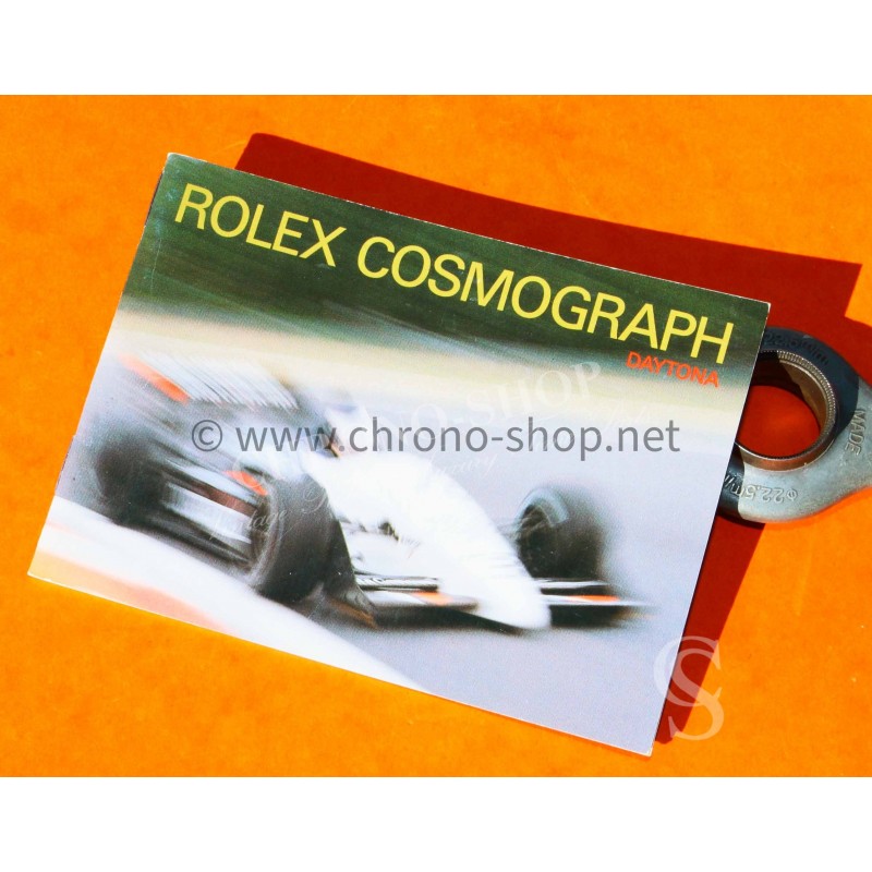 ROLEX MONTRES COSMOGRAPH DAYTONA ZENITH PATRIZZI 16520,16528,16523 RARE LIVRET NOTICE MANUEL DE 1996