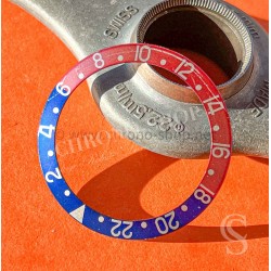 ROLEX FADED INSERT PATINE COULEUR PEPSI ROSE BLEU GRADUE 24H MONTRES VINTAGES GMT MASTER 16750,1675