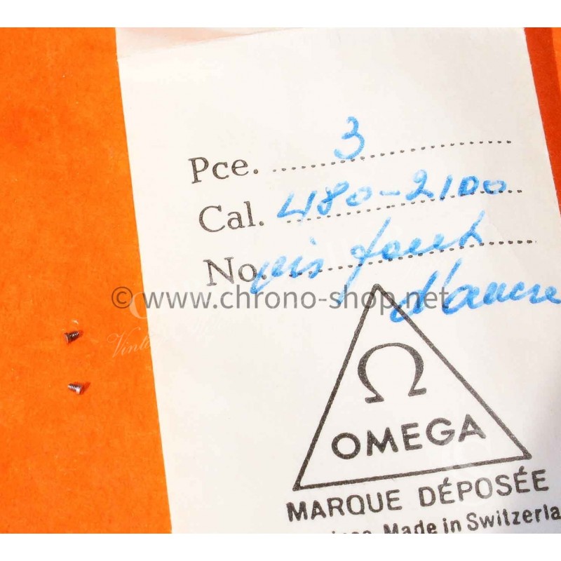 Omega Pièces détachées horlogerie montres Vintages Fourniture 480-2100 Vis pour pont d'ancre calibres 480