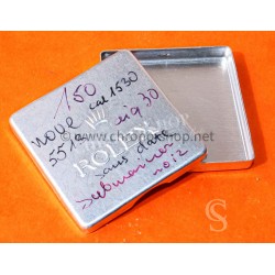 ROLEX boite métallique fourniture horlogère Cadran, aiguilles, inserts, années 50 aluminium Vintage Accessoire montre
