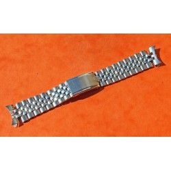 1967 Big Logo Cornet Crown clasp 6251H Rolex 19mm Watch Band Bracelet folded links Engraved 3-67