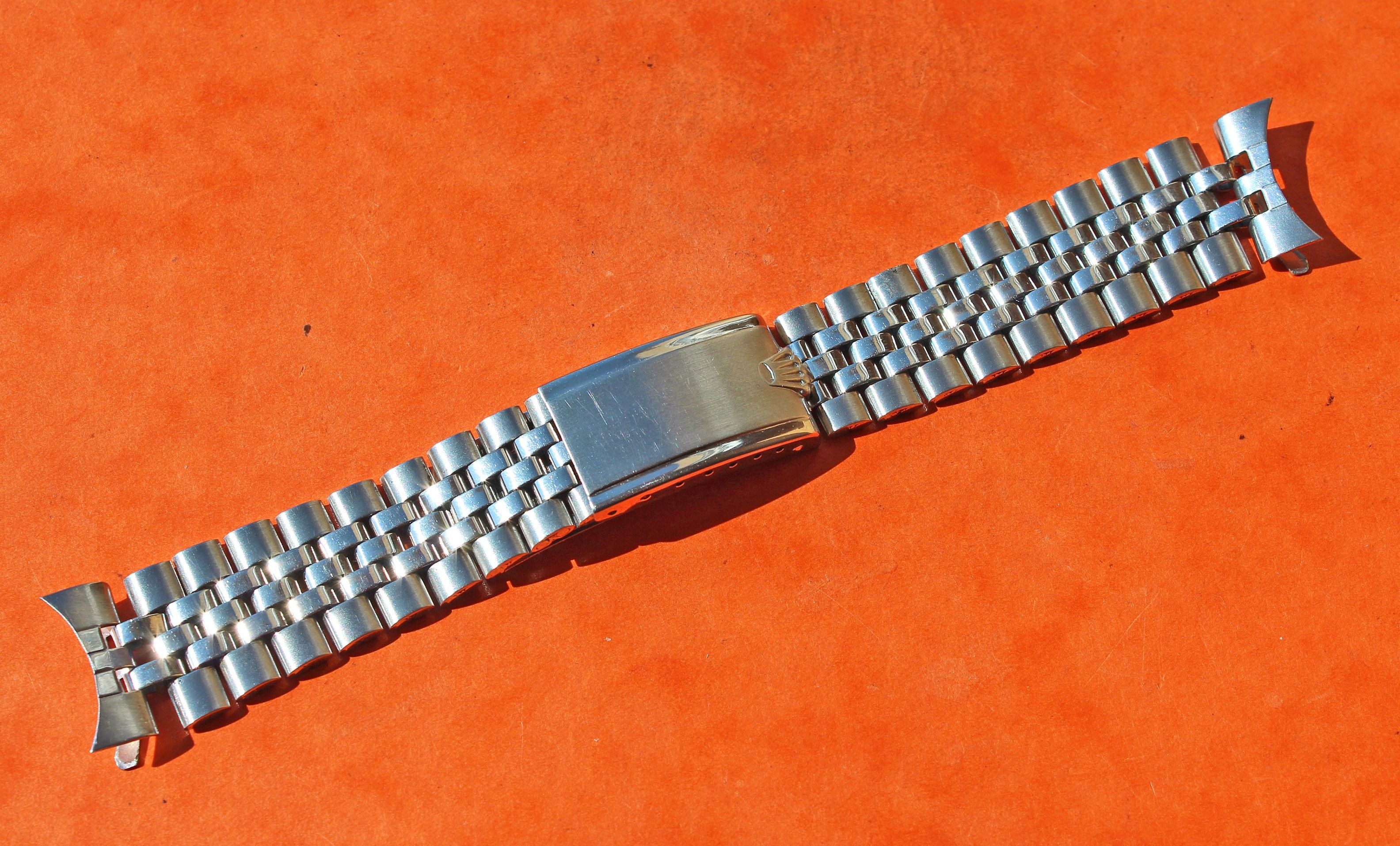1967 Big Logo Cornet Crown clasp 6251H Rolex 19mm Watch Band Bracelet ...