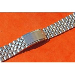 RARE VINTAGE ROLEX 1967 BRACELET ref 6251H JUBILEE MAILLONS PLIES ACIER 19mm numéroté 3-67