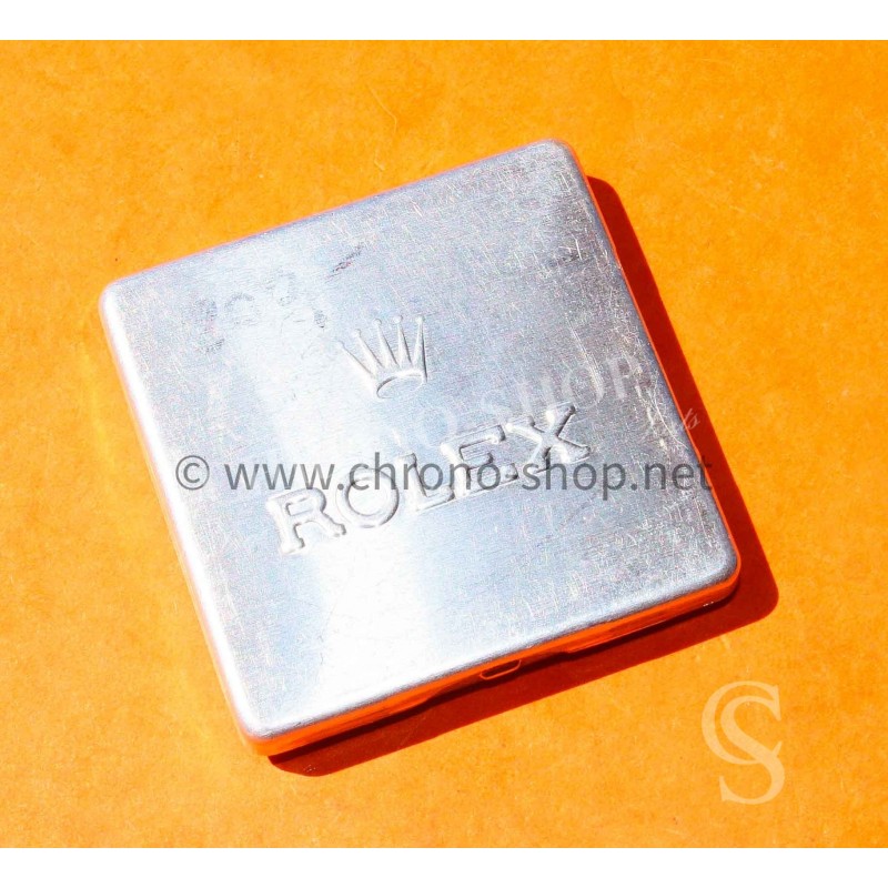 Rolex Vintage 50's Aluminium Watch storage Part TinBox tool Display Container hands,dials,insert,bezel,watchmaker horology spare