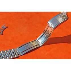 1967 Big Logo Cornet Crown clasp 6251H Rolex 19mm Watch Band Bracelet folded links Engraved 3-67