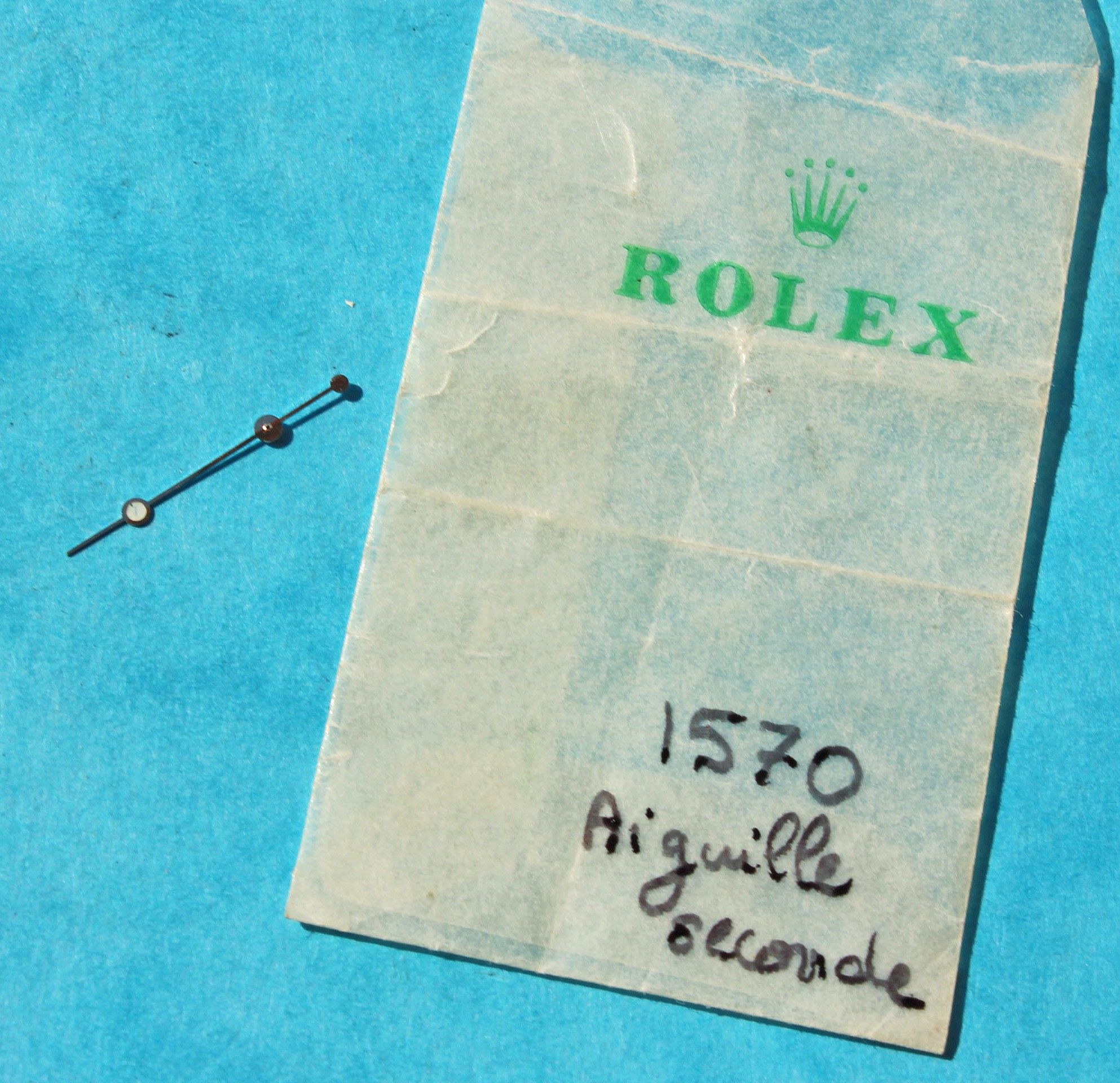 Aiguille Centrale Des Secondes Pour Montre Buren 1320 - Plaquette Blanche, Acier, Occasion