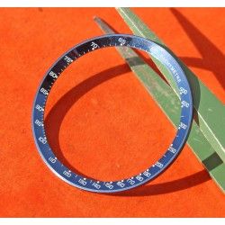 Rare 70's vintage Omega Speedmaster Mark III BLUE Tachymeter Inner Bezel insert silver indexes 176.002, 34.50mm diameter