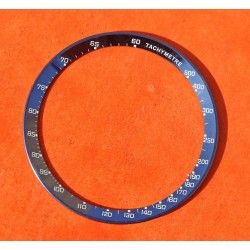 Rare 70's vintage Omega Speedmaster Mark III BLUE Tachymeter Inner Bezel insert silver indexes 176.002, 34.50mm diameter