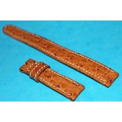 Beautifull 13mm Rolex Leather Ostrich Grain Lite Honey color Bracelet, Band ladies strap