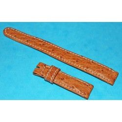 Beautifull 13mm Rolex Leather Ostrich Grain Lite Honey color Bracelet, Band ladies strap