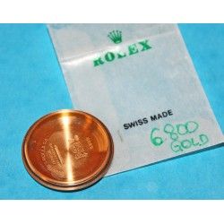 Genuine Rolex Case back cover 18kt heavy gold ref.6800 no date midsize wristwatch parts New caseback