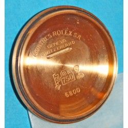 Genuine Rolex Case back cover 18kt heavy gold ref.6800 no date midsize wristwatch parts New caseback