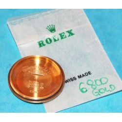 Genuine Rolex Case back cover 18kt heavy gold ref.6800 no date midsize wristwatch parts New caseback