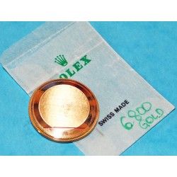 Genuine Rolex Case back cover 18kt heavy gold ref.6800 no date midsize wristwatch parts New caseback