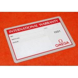 GENUINE OMEGA BLANK CARD CHRONOMETER INTERNATIONAL WARRANTY CERTIFICATE FOR OMEGA WATCHES