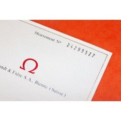 AUTHENTIQUE CERTIFICAT DE HAUTE PRECISION PAPIER OMEGA CONSTELLATION