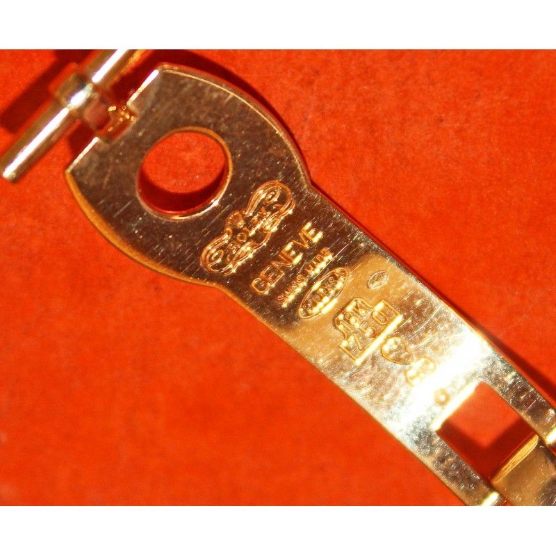 Original 18k Yellow Gold Rolex Ladies Cellini Folding 14mm Clasp deployant, deployment folded buckle 13mm bracelets, straps