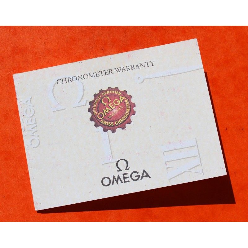 Genuine Omega Seamaster, speedmaster, constellation Professional watches Chronometer Warranty Certificate Card Paper