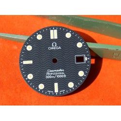 Original Luminova vintage Dark Blue OMEGA Seamaster Date Professional 300m Watch Dial Men's 26mm diameter James bond 007