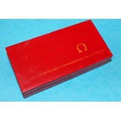 Rare collectible Seamaster Vintage Omega Watch box red fabric oblong 50's rectangular type