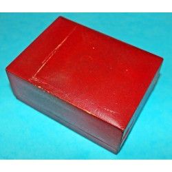 Rare collectible VINTAGE OMEGA WATCHES LEATHER WATCH BOX CIRCA 1960S RED CONSTELLATION, SEAMASTER