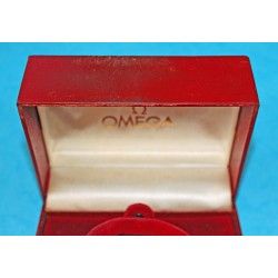 Rare collectible VINTAGE OMEGA WATCHES LEATHER WATCH BOX CIRCA 1960S RED CONSTELLATION, SEAMASTER