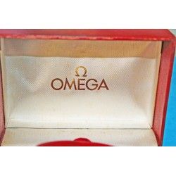 Rare collectible VINTAGE OMEGA WATCHES LEATHER WATCH BOX CIRCA 1960S RED CONSTELLATION, SEAMASTER