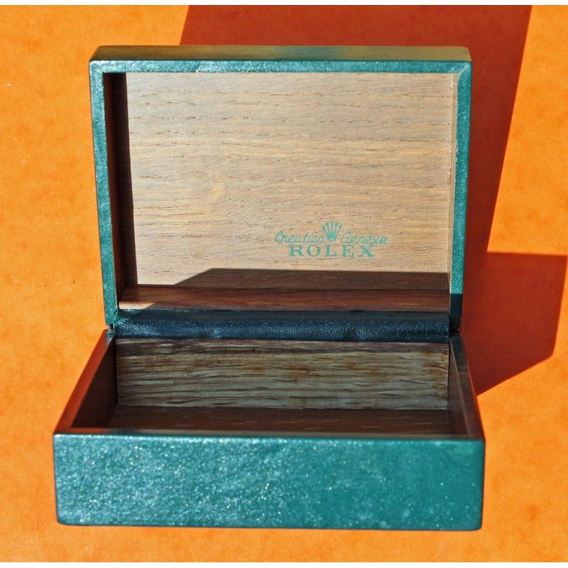 Rolex Green Leather Watch Box Storage Applied crown Rolex box 67.00.03