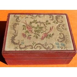 Collectible 50-60's ROLEX Genuine vintage Birds tapestry box jewellery Datejust, Precision, Oyster Perpetual ref 60.00.2