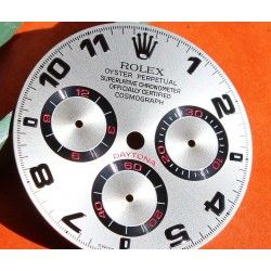 ★★ RARE Cadran Rolex Cosmograph Daytona ARGENT RACING DIAL ARABIC Ref.116509,116519,116520 Cal 4130 NEUF ★★