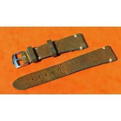 Vintage genuine wild leather 20mm brown chocolate watch strap band handmade bracelet Rolex 5508, 6536, 6538, 6542, 5512 PCG