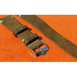 Vintage genuine wild leather 20mm brown chocolate watch strap band handmade bracelet Rolex 5508, 6536, 6538, 6542, 5512 PCG