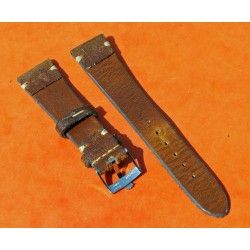 Vintage genuine wild leather 20mm brown chocolate watch strap band handmade bracelet Rolex 5508, 6536, 6538, 6542, 5512 PCG