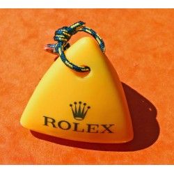 Rare Promotional / Advertising Collector Rolex Yellow Yacht Buoy Key Ring Holder 2008 Rolex Swan Cup 2011 Rolex Regatta