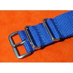 ROLEX JAMES BOND BLUE Nylon NATO WATCH BAND Strap Military G-10 SUBMARINER 5512, 5513, 1665, 16660, 14060, 16800, 168000