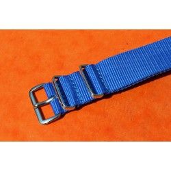 ROLEX JAMES BOND BLUE Nylon NATO WATCH BAND Strap Military G-10 SUBMARINER 5512, 5513, 1665, 16660, 14060, 16800, 168000