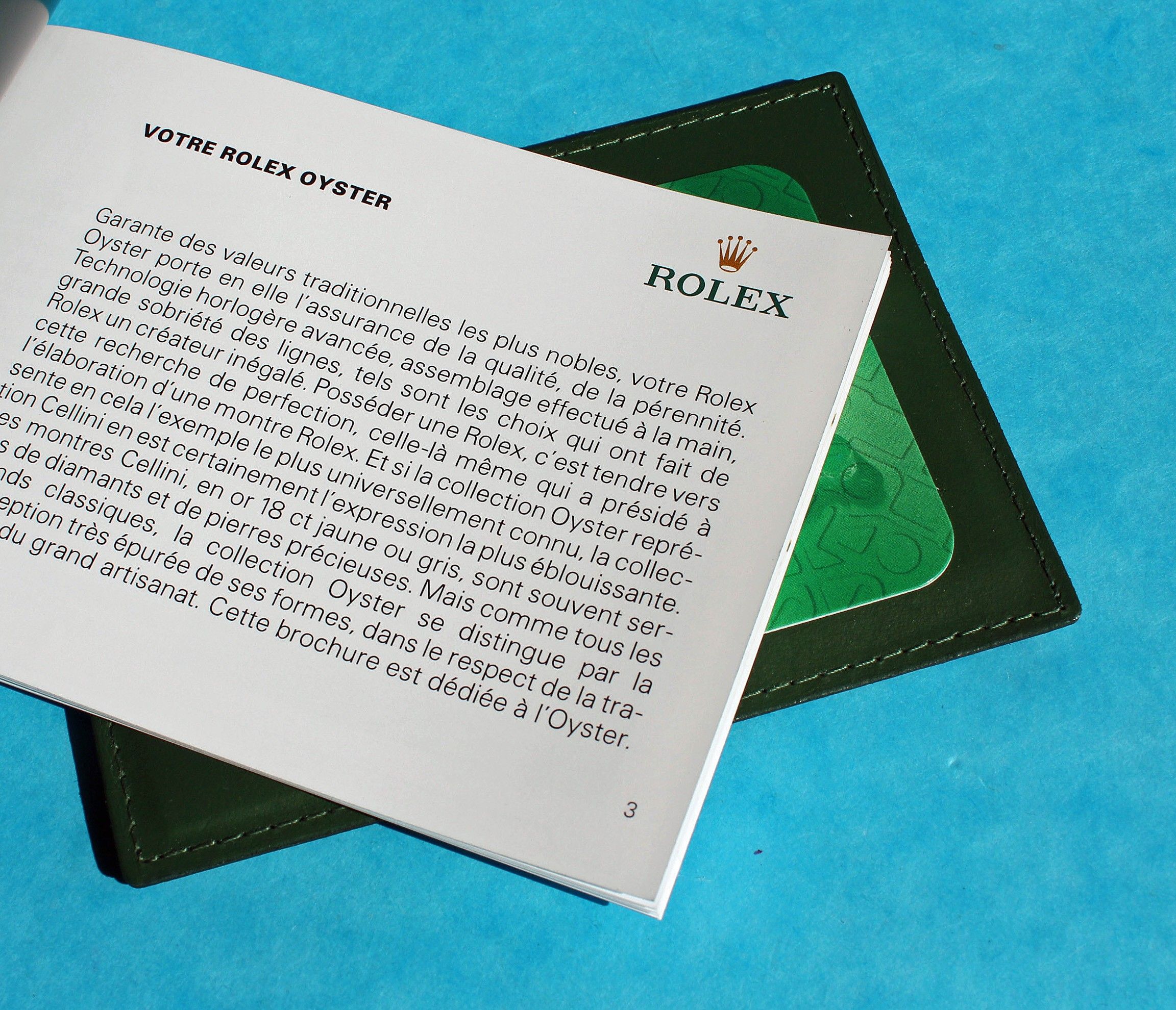 rolex business card
