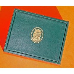 VINTAGE WATCH BOX SET ROLEX CELLINI, LARGE OBLONG, Ref 66.00.3 Green leather MONTRES ROLEX SA GENEVE