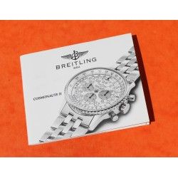 Genuine 2000's Breitling COSMONAUTE NAVITIMER manual, Booklet, English, French, Italian, Spanish