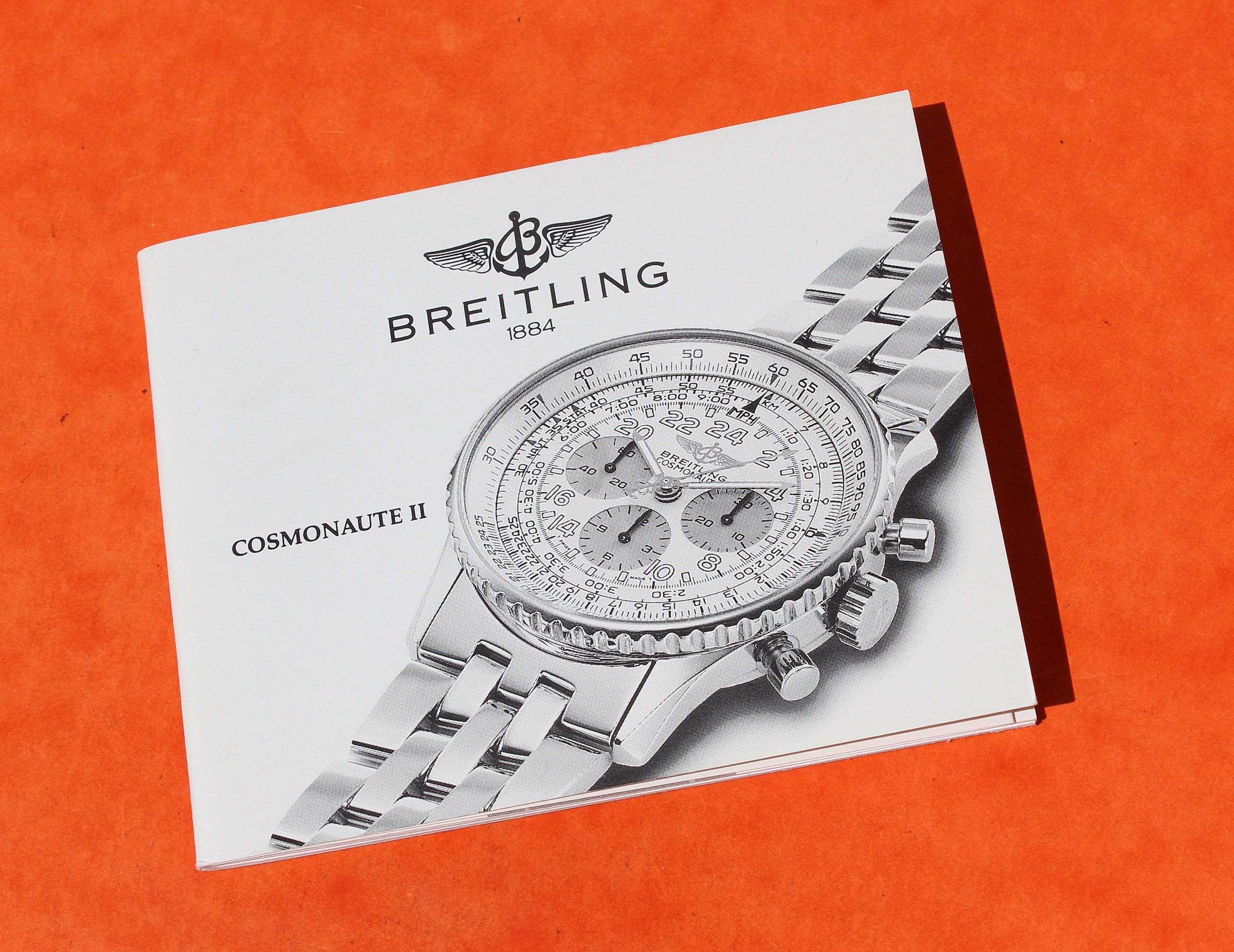 Genuine 2000 s Breitling COSMONAUTE NAVITIMER manual
