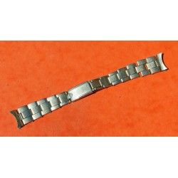 VINTAGE & AUTHENTIQUE BRACELET ROLEX EXTENSIBLE MAILLONS RIVETS PLAQUE OR 14k EN 19mm