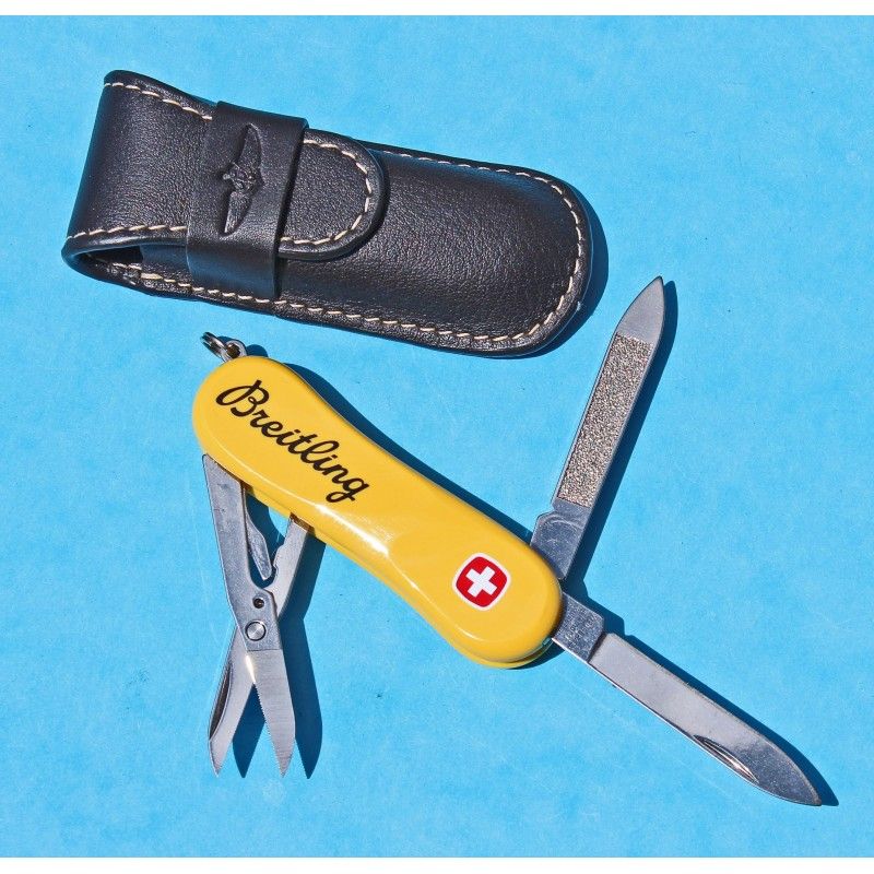 BREITLING Yellow Wenger Swiss Army Knife- Yellow Esquire Evo 81 Delemont knife swiss, goodies, accessories