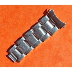 ★★ VINTAGE 60's PARTIE BRACELET 7206 ROLEX MAILLONS RIVETS ACIER 20mm AVEC EMBOUTS ENDLINK 80 ★★