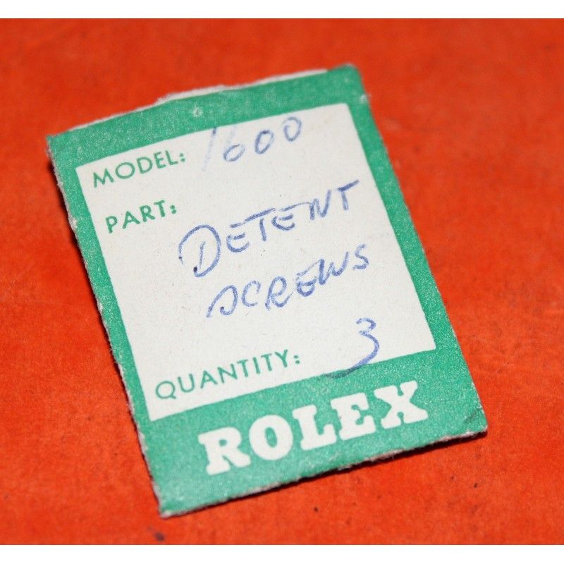 Genuine Rolex spares detent screws x 2 fit Calibers manuals 1600, New old of stock, Cellini models