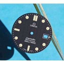 Stunning Luminova vintage Dark Blue OMEGA Seamaster Date Professional 300m Watch Dial Men's 26mm diameter James bond 007